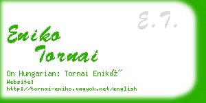 eniko tornai business card